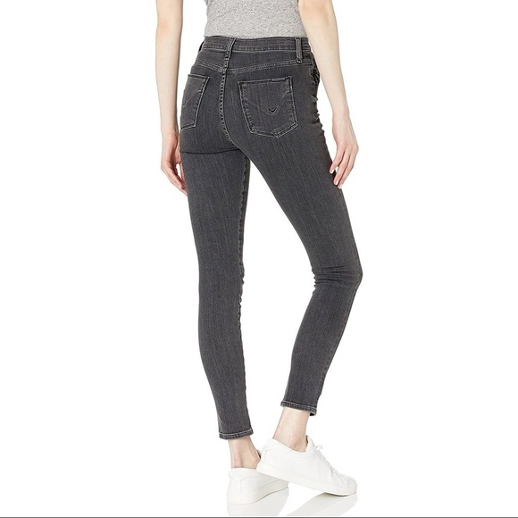 [Hudson] High Waisted Lace Up Denim Jeans - Picture 1 of 9